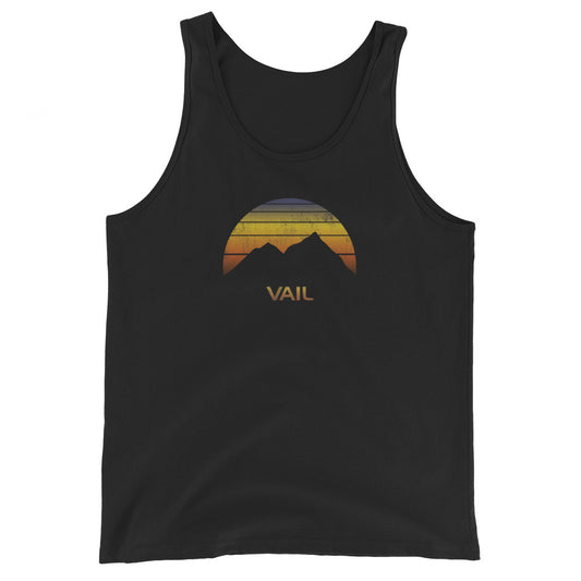 Retro Vail Colorado Ski Snowboard Skier Fan Gift Retro Unisex Tank Top