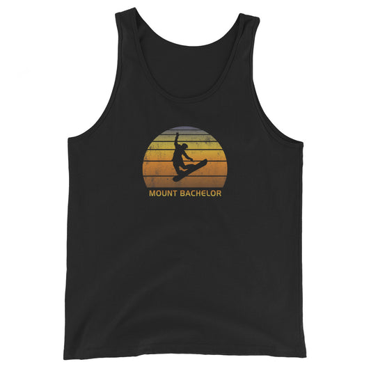 Retro Mount Bachelor Snowboarding Fan Snowboarder Gift Unisex Tank Top