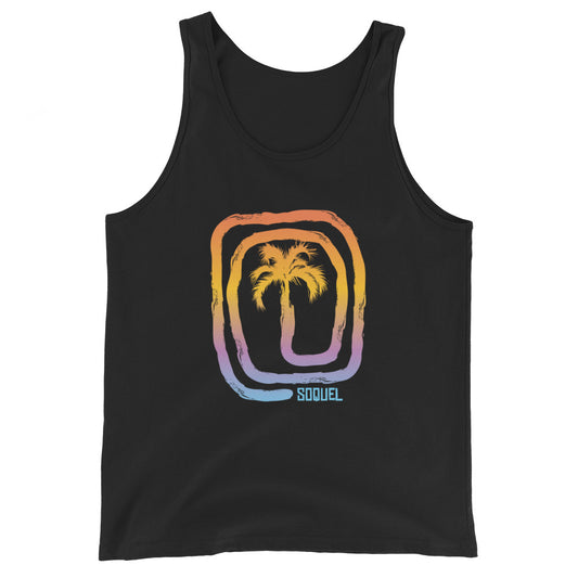 Cool Soquel California Palm Tree Souvenir Vacation Unisex Tank Top