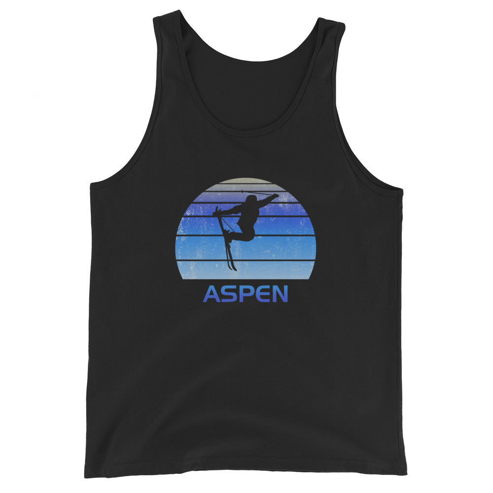 Retro Aspen Colorado Ski Fan Skier Gift Skiing Vintage Cool Unisex Tank Top