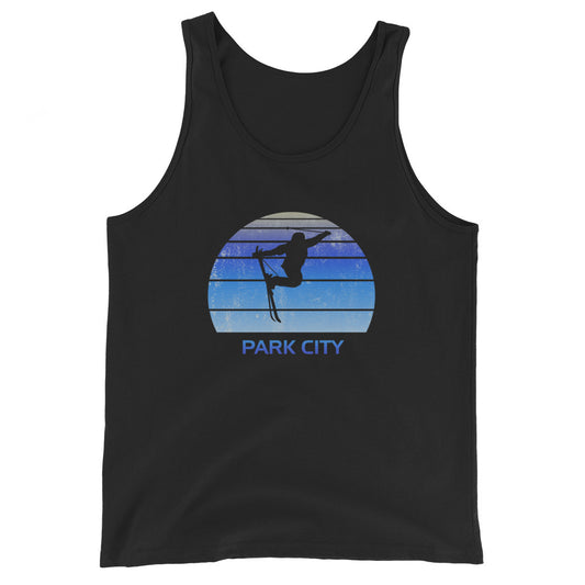 Retro Park City Utah Ski Fan Skier Gift Skiing Vintage Cool Unisex Tank Top