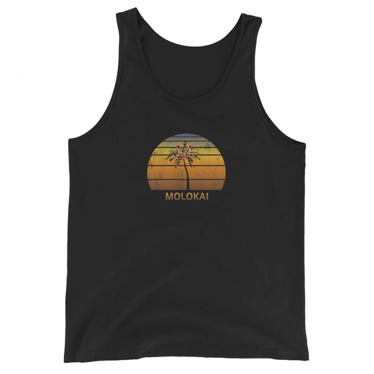 Retro Molokai Hawaii Christmas Family Vacation Souvenir Sunset