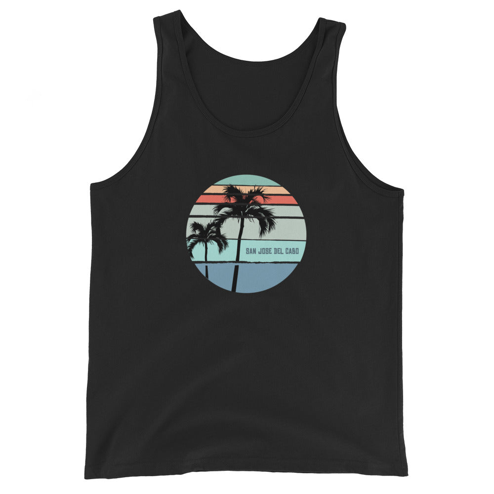 Cool San Jose Del Cabo Mexico Unisex Tank Top  Palm Tree Vacation Souvenir Artistic