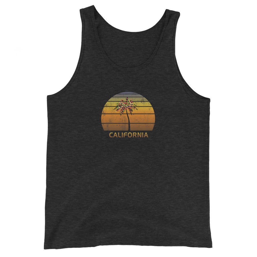 Retro California Christmas Family Vacation Souvenir Sunset Unisex Tank Top