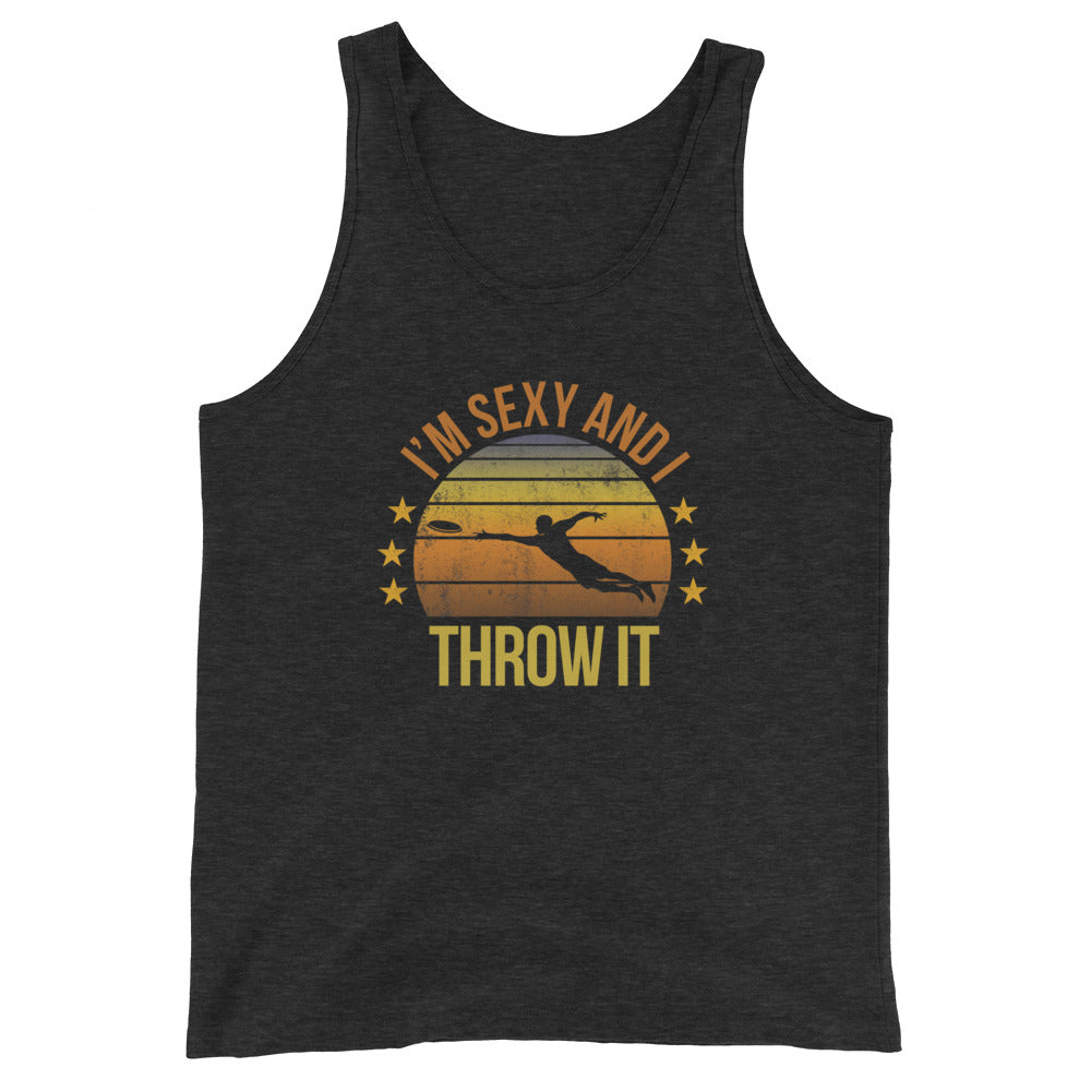 Funny Ultimate Frisbee Player Team Fan Quote Joke Sarcastic Unisex Tank Top