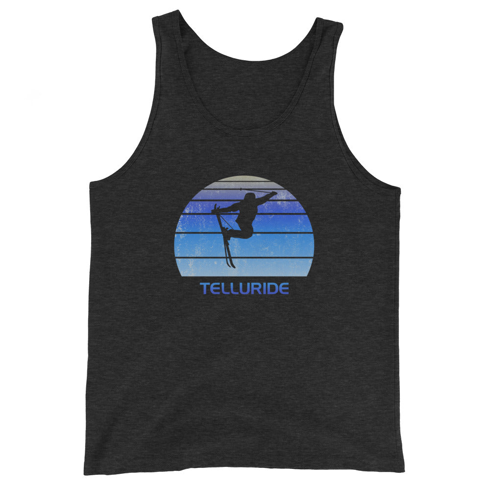 Retro Telluride Colorado Ski Fan Skier Gift Skiing Vintage Cool Unisex Tank Top