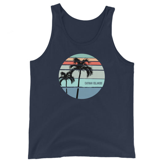 Cool Cayman Islands Palm Tree Vacation Souvenir Artistic Unisex Tank Top