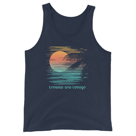 Artistic Trinidad & Tobago Palm Tree Vacation Souvenir Unisex Tank Top