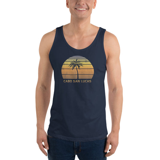 Retro Cabo San Lucas Mexico Vintage Sunset Beach Vacation Souvenir Unisex Tank Top