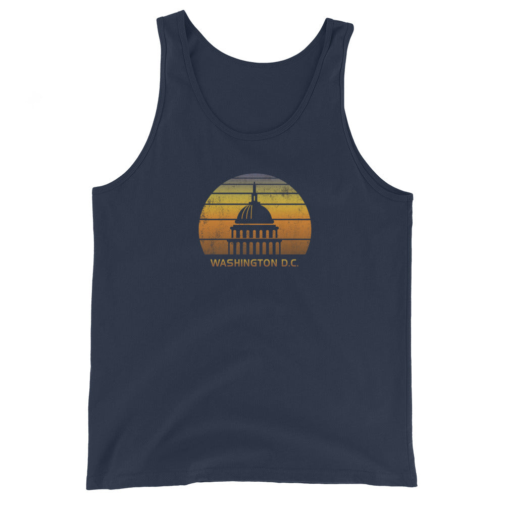 Vintage Washington DC Capitol Building Unisex Tank Top