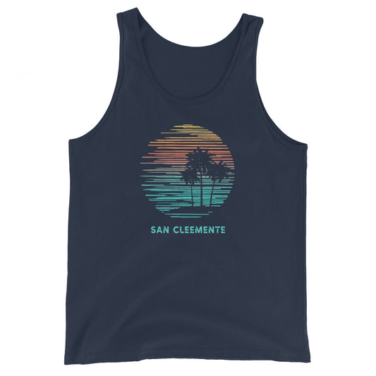 San Clemente California Cool Souvenir Vacation Artistic Unisex Tank Top