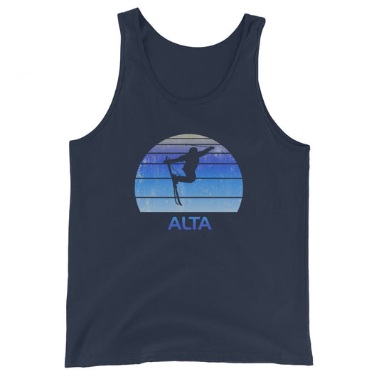 Retro Alta Utah Ski Fan Skier Gift Skiing Vintage Cool Unisex Tank Top