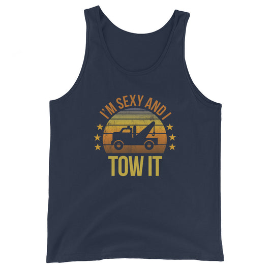 Funny Tow Truck Driver Quote Joke Sarcastic Phrase Gift Unisex Tank Top