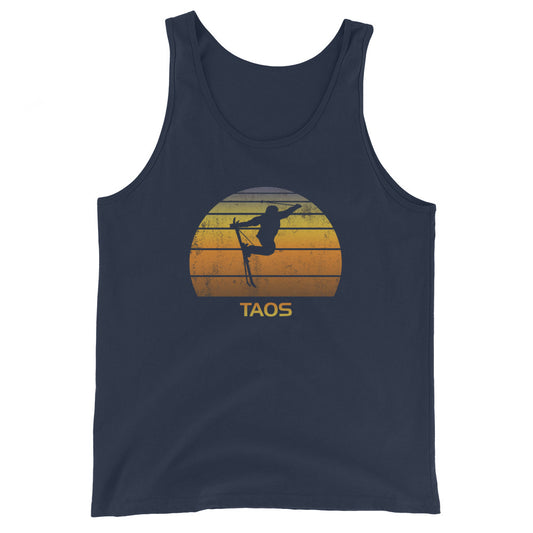 Retro Taos Ski Fan Skier Gift Skiing Sunset Vintage Sunrise Unisex Tank Top