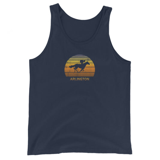 Horse Vintage Racing Arlington Fan Horses Race Unisex Tank Top