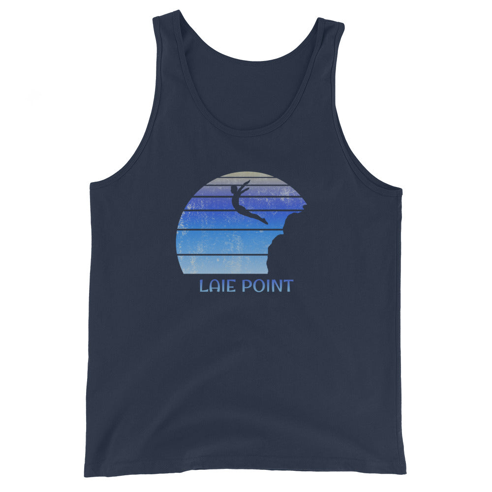 Laie Point North Shore Oahu Hawaii Cliff Diving Fan Unisex Tank Top