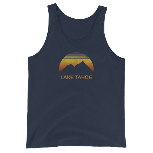 Retro Lake Tahoe California Unisex Tank Top