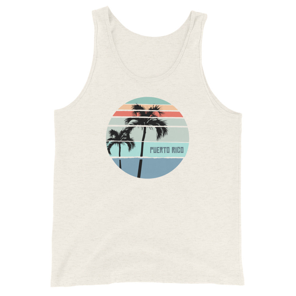 Cool Puerto Rico Palm Tree Vacation Souvenir Unisex Tank Top