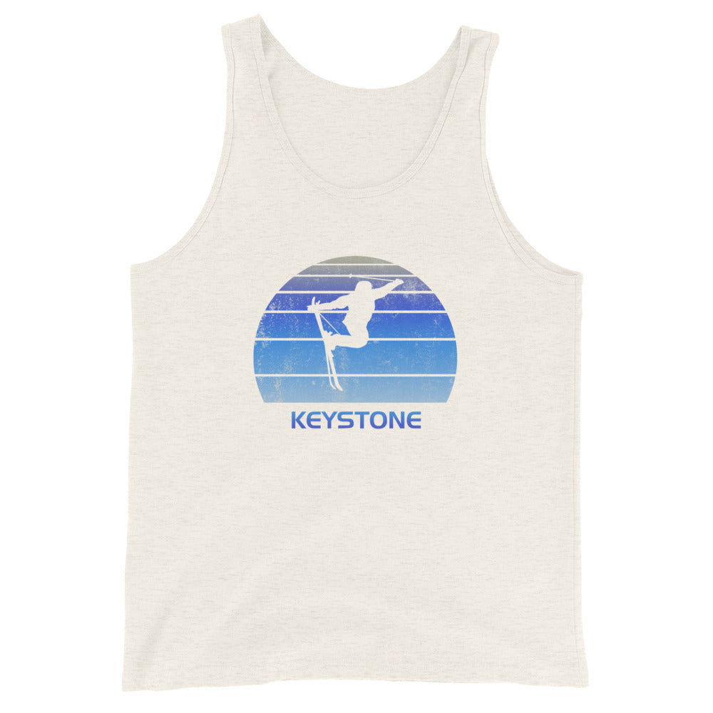 Retro Keystone Colorado Ski Fan Skier Gift Skiing Vintage Cool Unisex Tank Top