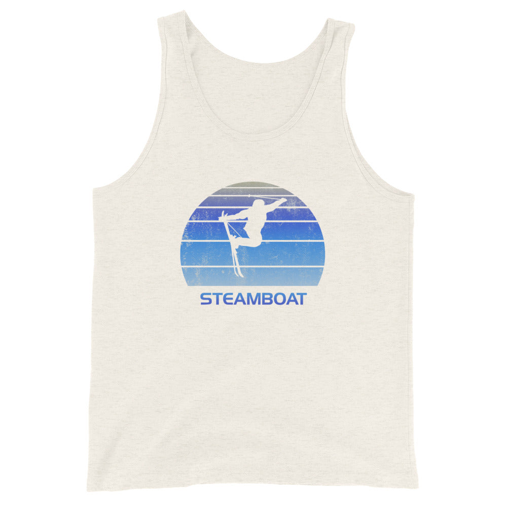 Retro Steamboat Colorado Ski Fan Skier Gift Skiing Vintage Cool Unisex Tank Top