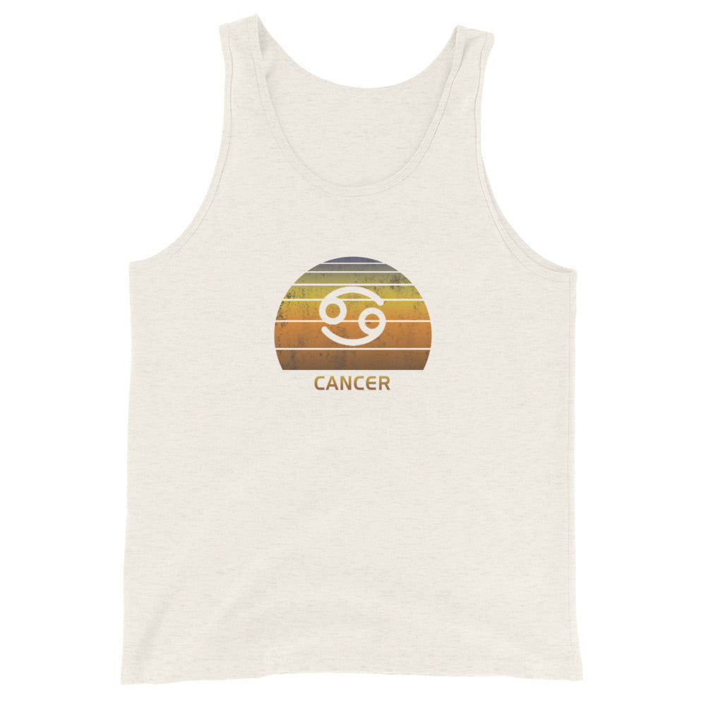 Cancer Zodiac Sign Birthday Gift Symbol Retro Unisex Tank Top