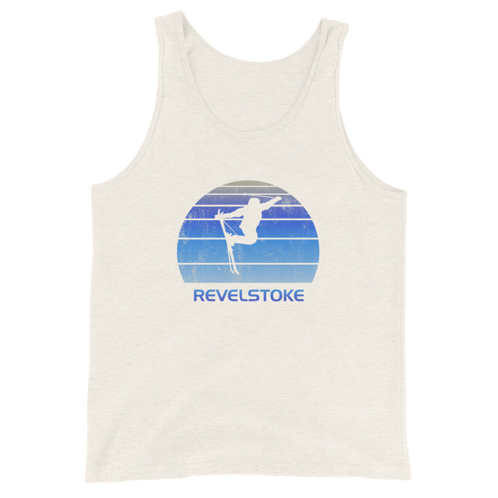 Retro Revelstoke Canada Ski Fan Skier Gift Skiing Vintage Cool Unisex Tank Top