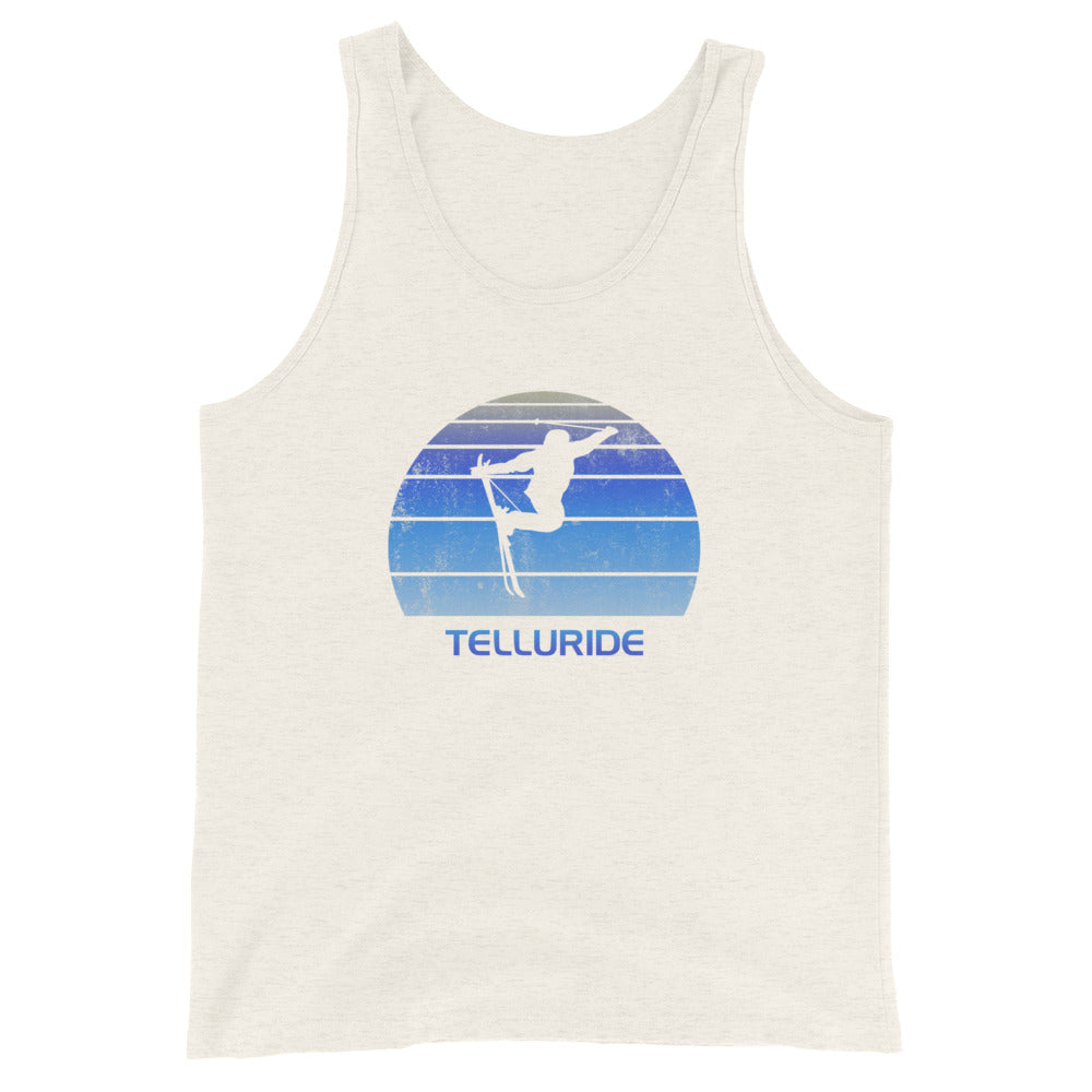 Retro Telluride Colorado Ski Fan Skier Gift Skiing Vintage Cool Unisex Tank Top