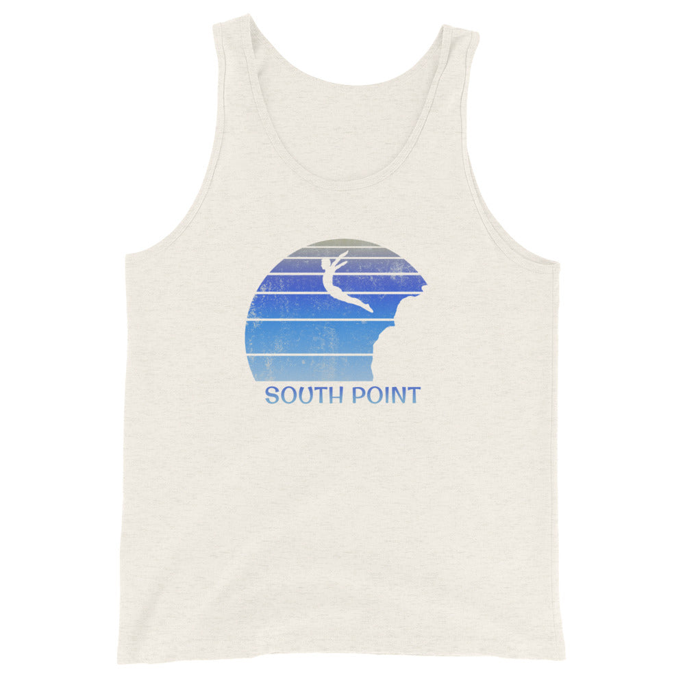 South Point Cliffs Big Island Hawaii Cliff Diving Fan Unisex Tank Top