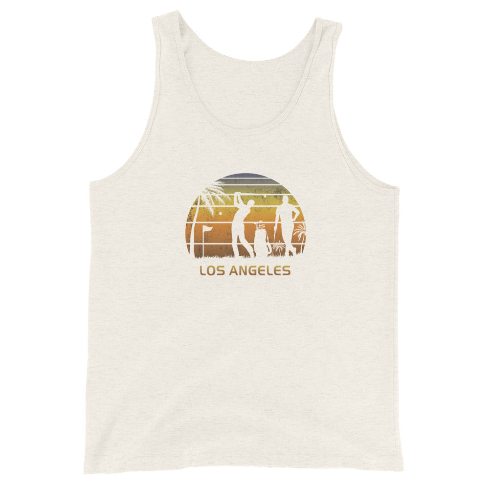 Retro Los Angeles California Golf Golfing Fan Golfer Gift Unisex Tank Top