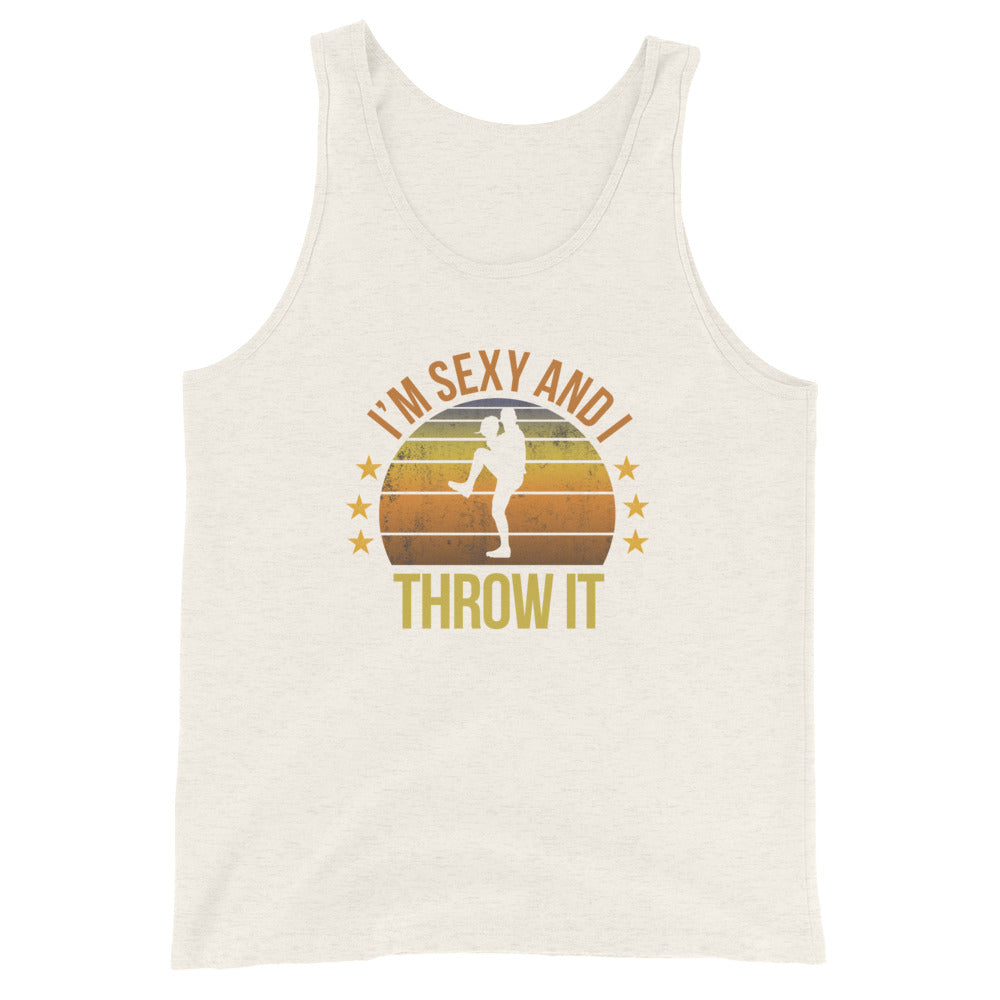 Funny Baseball Pitcher Fan Unisex Tank Top Player Team Quote Joke Sarcastic Phrase