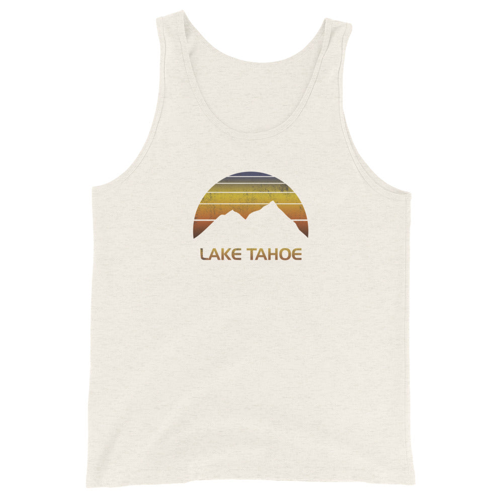 Retro Lake Tahoe California Unisex Tank Top