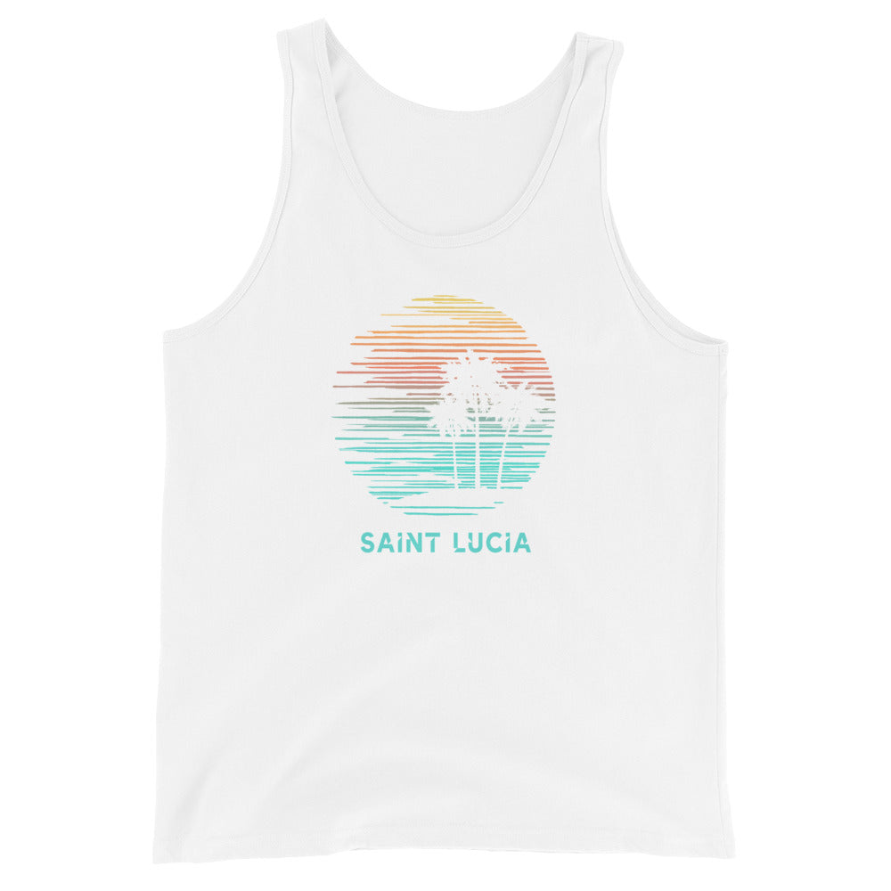 Saint Lucia Cool Souvenir Vacation Artistic Unisex Tank Top