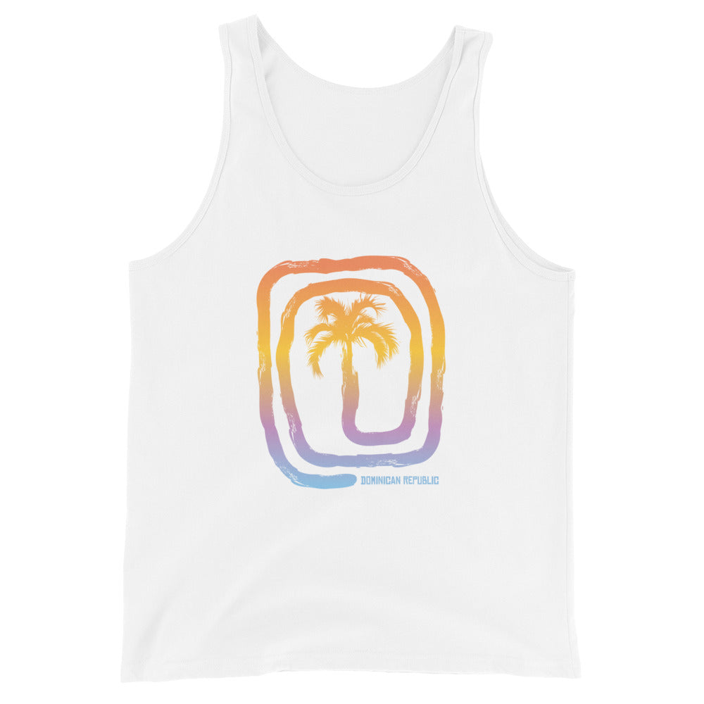 Cool Dominican Republic Beach Palm Tree Vacation Souvenir Unisex Tank Top