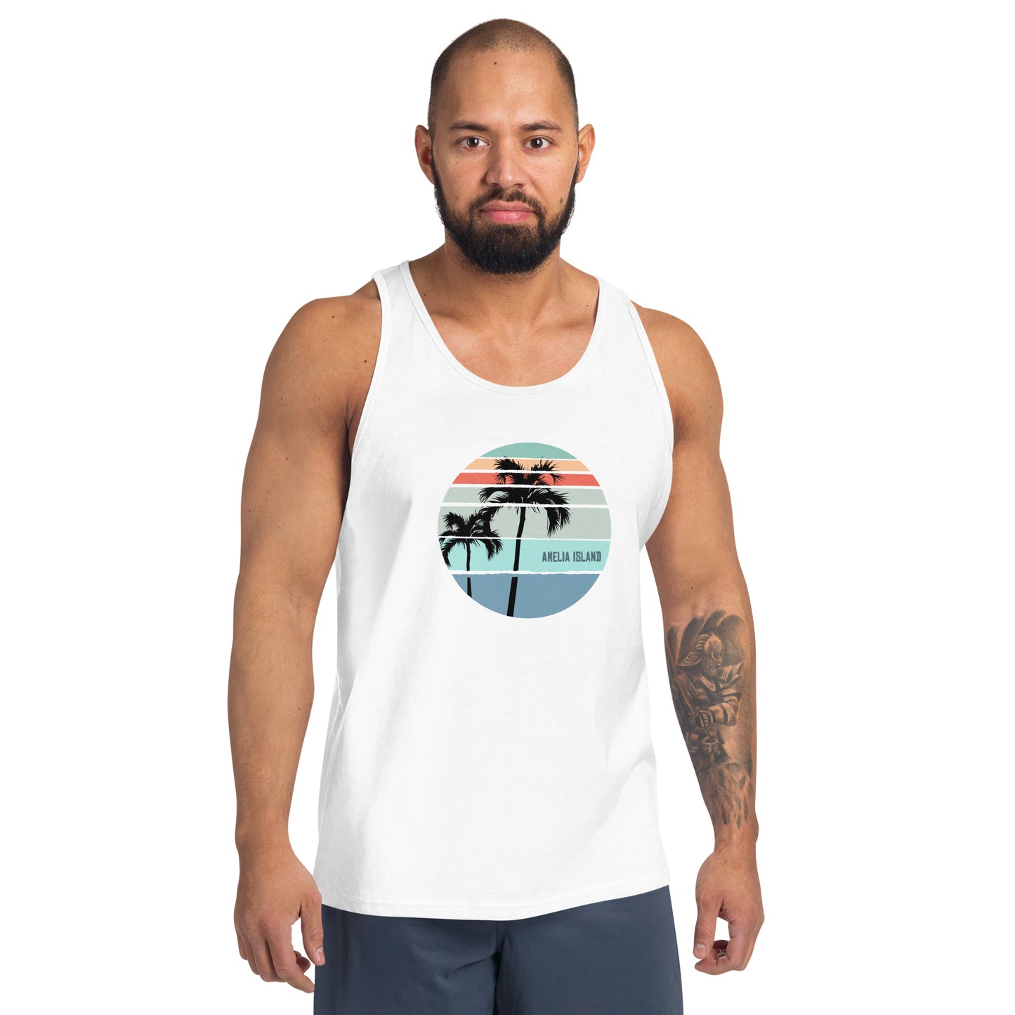 Amelia Island Florida Artistic Vacation Souvenir Unisex Tank Top