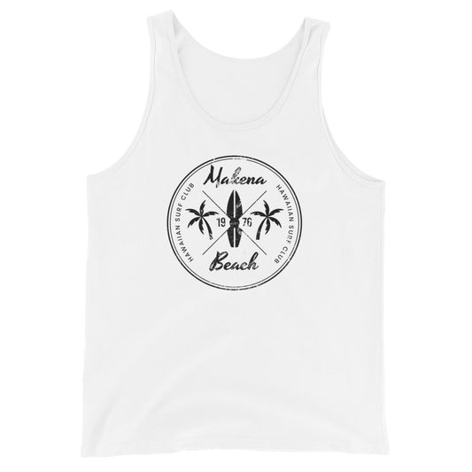 Retro Makena Beach Maui Hawaii Surfing Fan Vacation Souvenir Unisex Tank Top