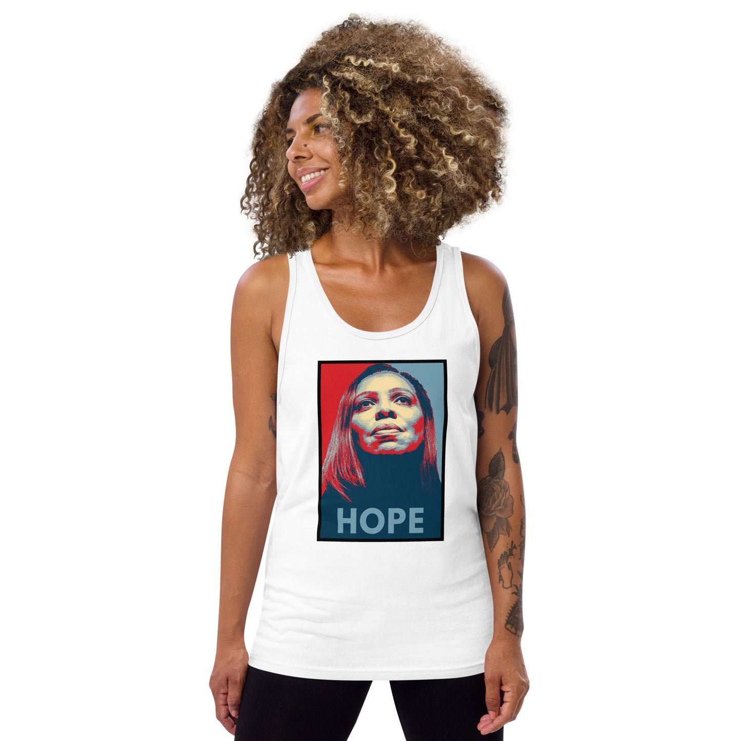 Letitia James Unisex Tank Top Politics Anti Trump Political Democrats