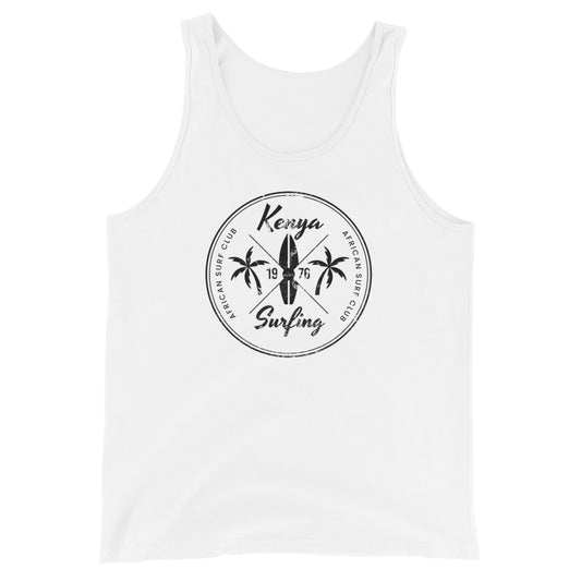 Retro Kenya Africa Beach Surfing Fan Vacation Souvenir Unisex Tank Top