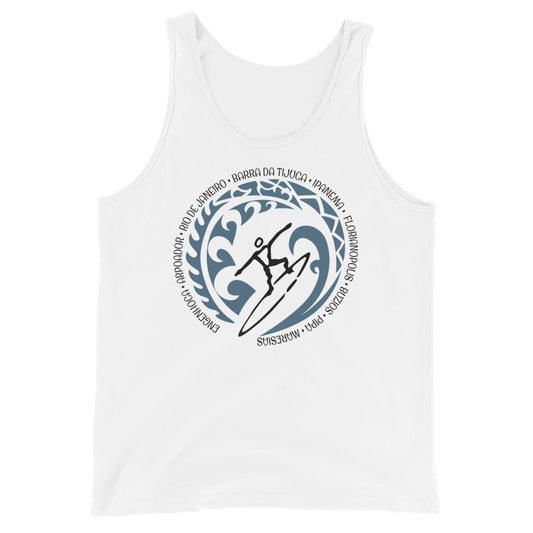 Brazil Brazilian Unisex Tank Top Vintage Surfing Fan Lover