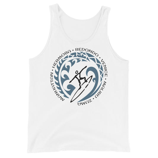 LA Los Angeles California Unisex Tank Top Vintage Surfing Fan Lover