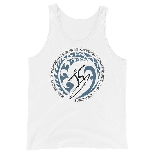 Colombia Colombian Unisex Tank Top Vintage Surfing Fan Lover