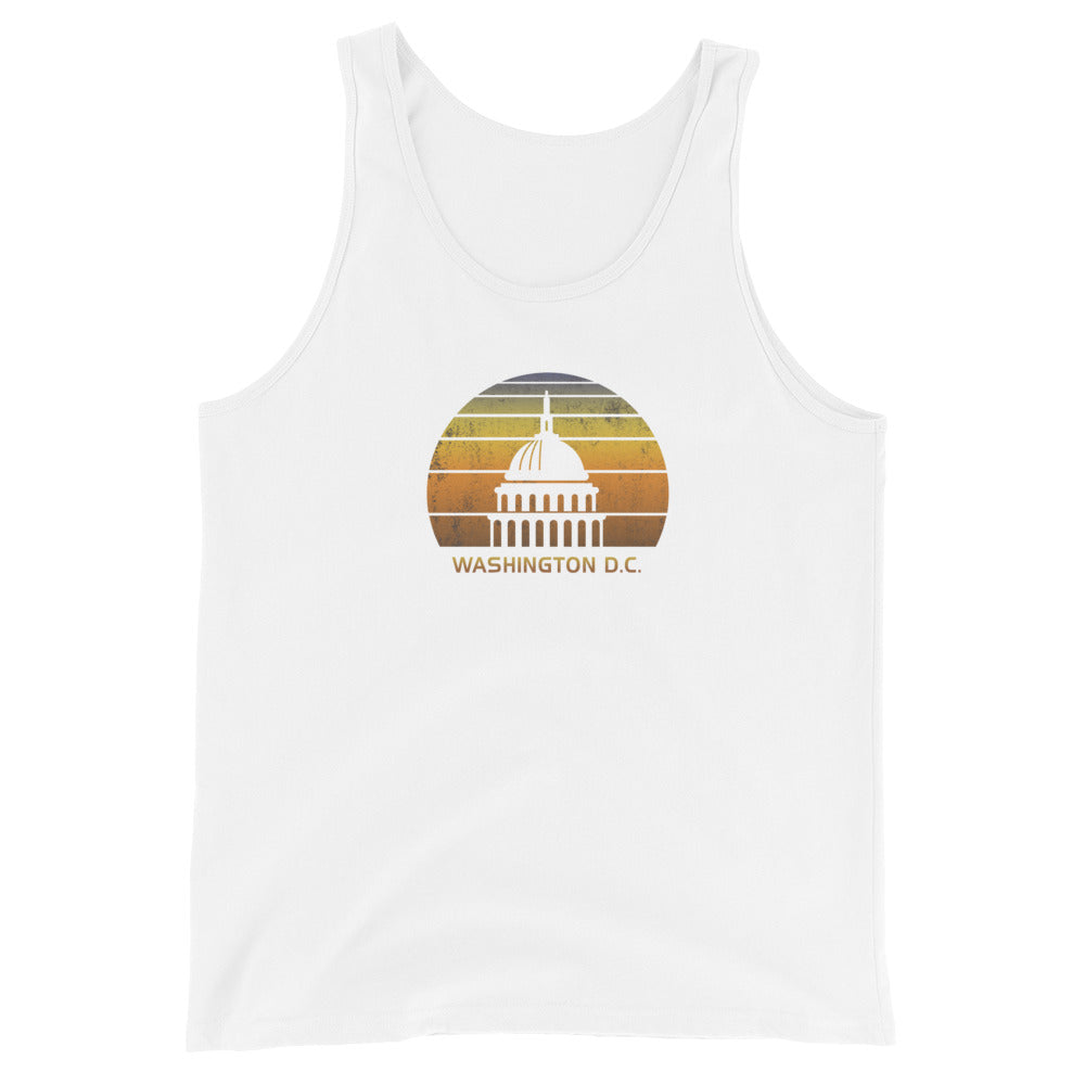Vintage Washington DC Capitol Building Unisex Tank Top