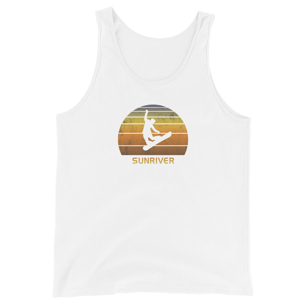 Retro Sunriver Oregon Snowboarding Fan Snowboarder Gift Unisex Tank Top