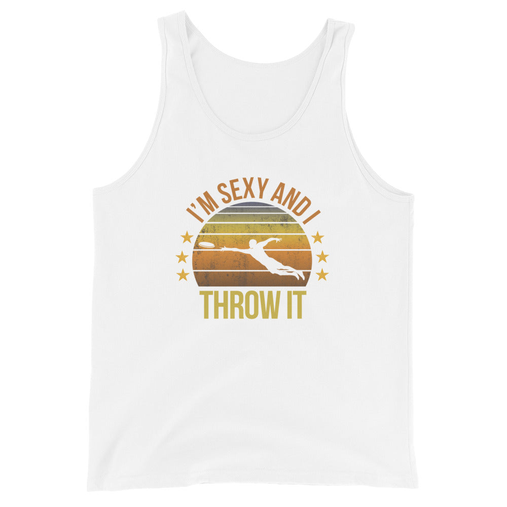 Funny Ultimate Frisbee Player Team Fan Quote Joke Sarcastic Unisex Tank Top