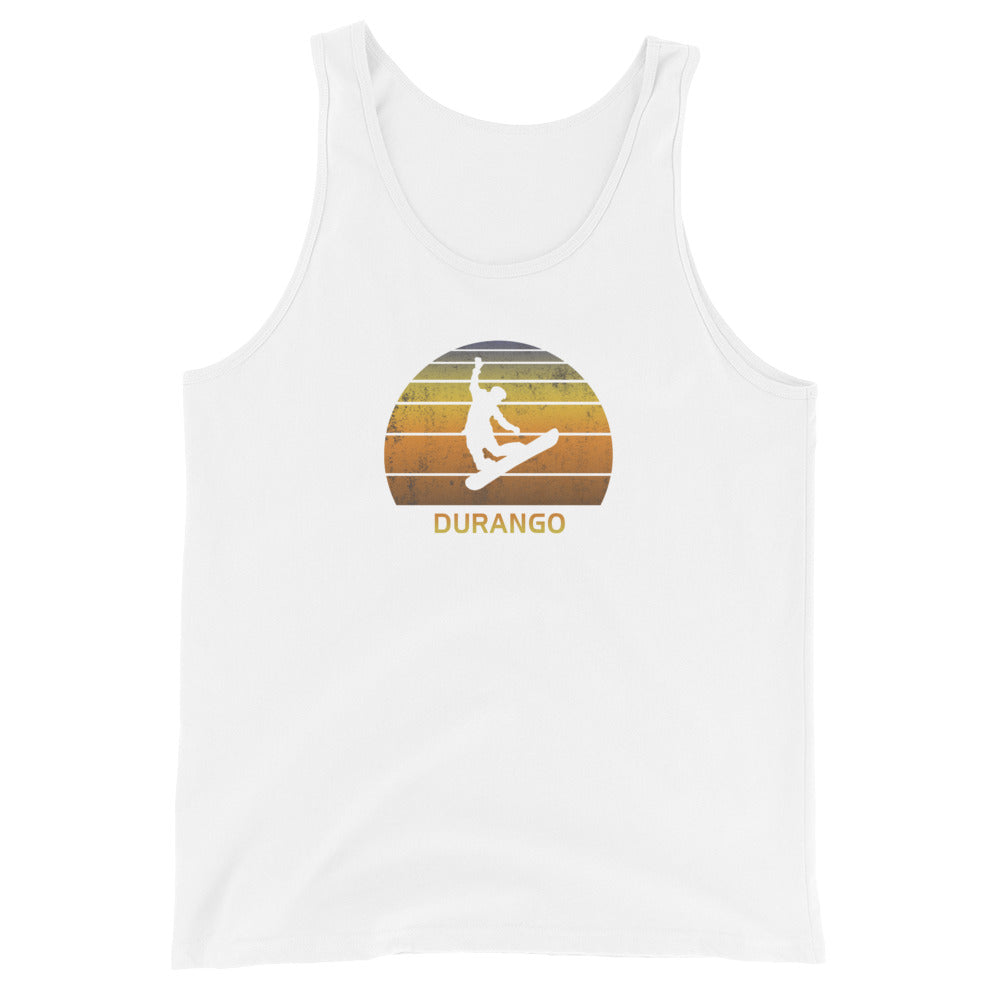 Retro Durango Colorado Snowboarding Fan Snowboarder Gift Unisex Tank Top