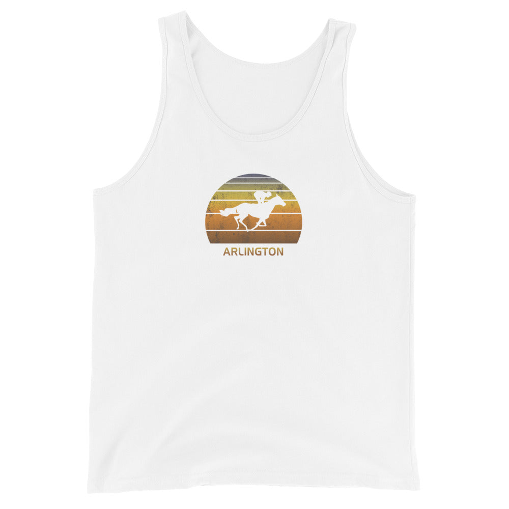 Horse Vintage Racing Arlington Fan Horses Race Unisex Tank Top