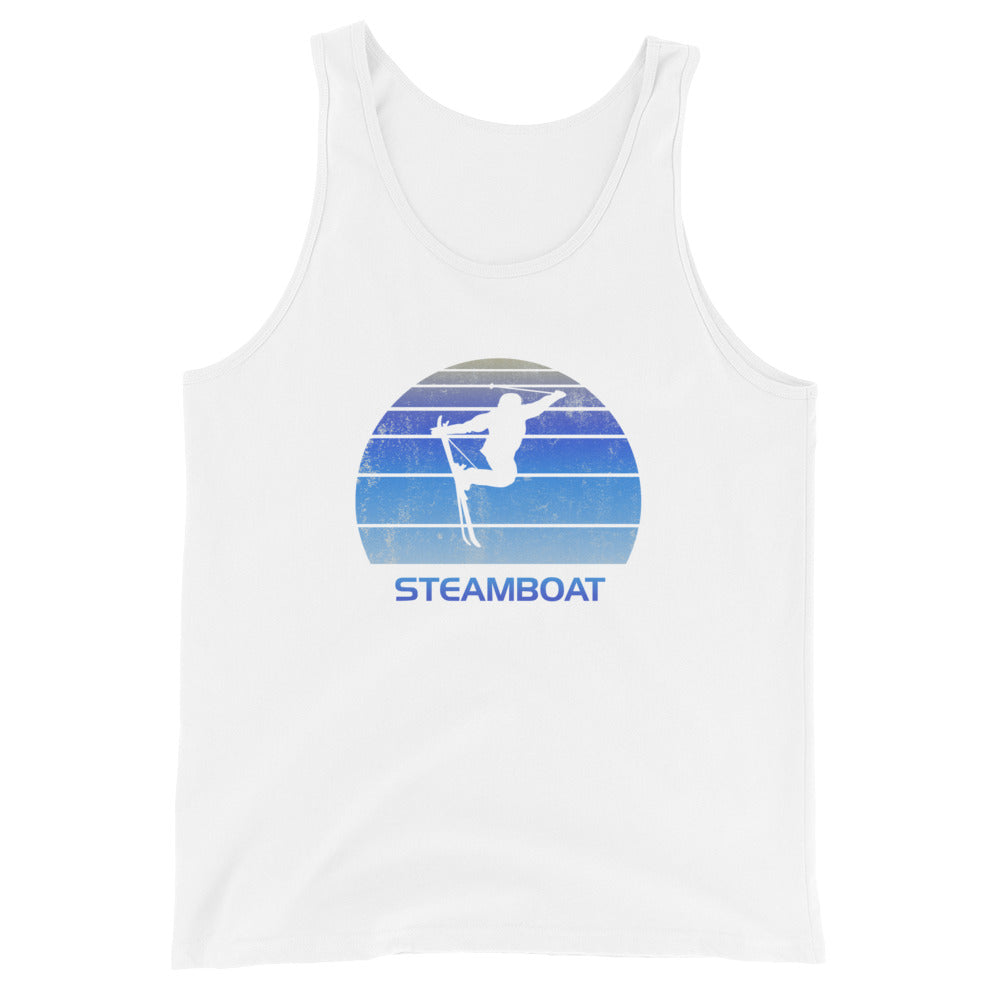 Retro Steamboat Colorado Ski Fan Skier Gift Skiing Vintage Cool Unisex Tank Top