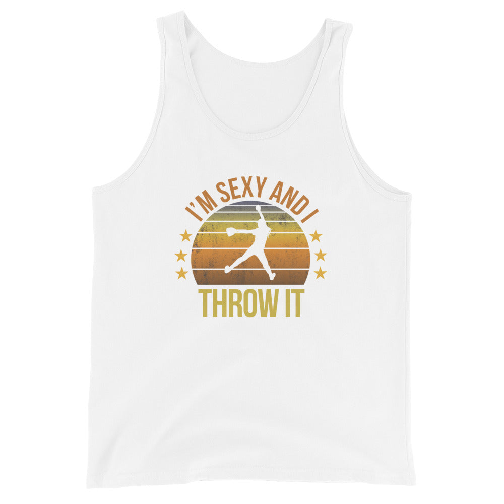 Funny Softball Fan Player Lover Quote Joke Sarcastic Phrase Gift Unisex Tank Top