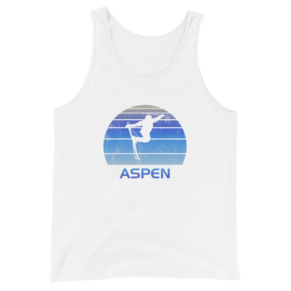 Retro Aspen Colorado Ski Fan Skier Gift Skiing Vintage Cool Unisex Tank Top