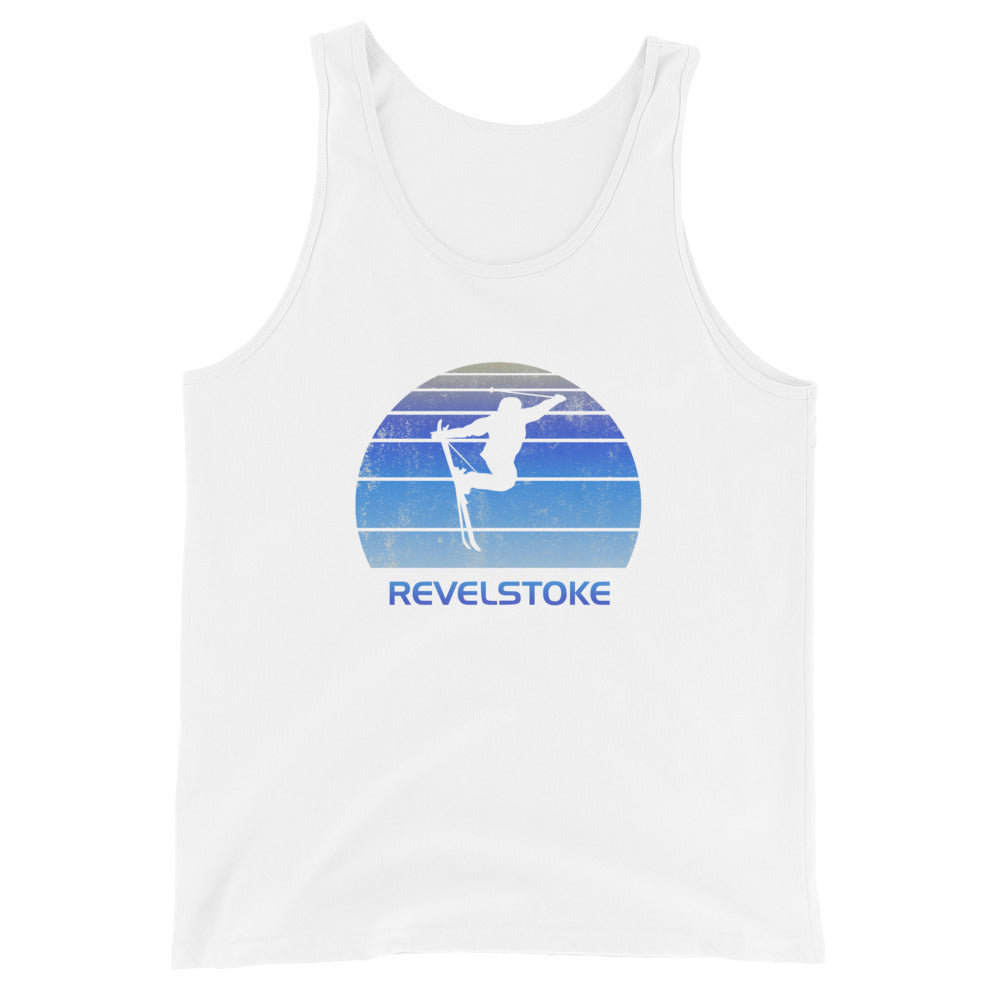 Retro Revelstoke Canada Ski Fan Skier Gift Skiing Vintage Cool Unisex Tank Top