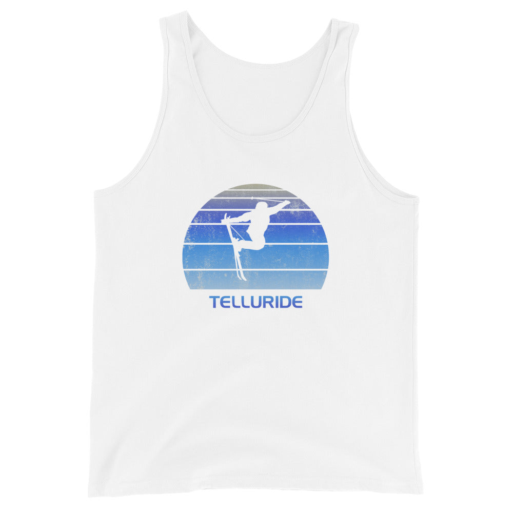 Retro Telluride Colorado Ski Fan Skier Gift Skiing Vintage Cool Unisex Tank Top